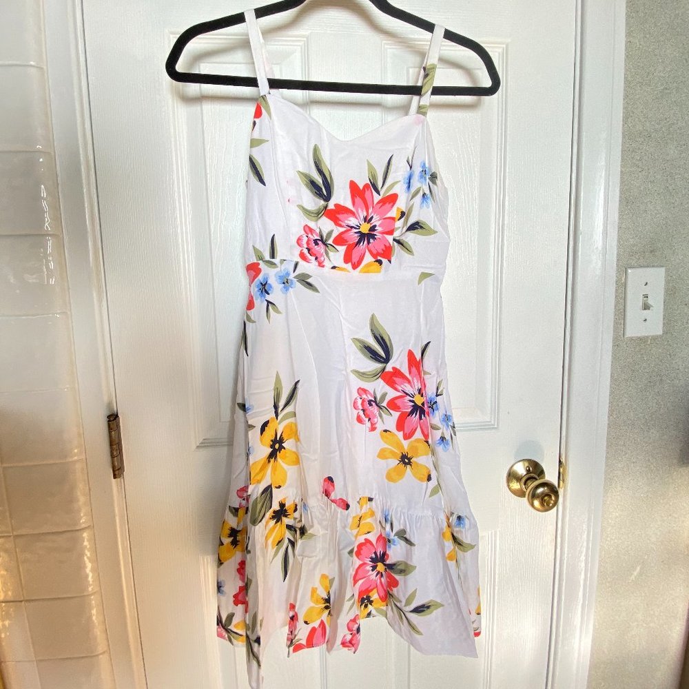 Old Navy Cami Dress (White with Flowers)